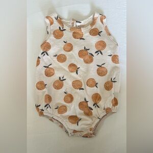 Rylee + Cru Bubble Romper - Oranges